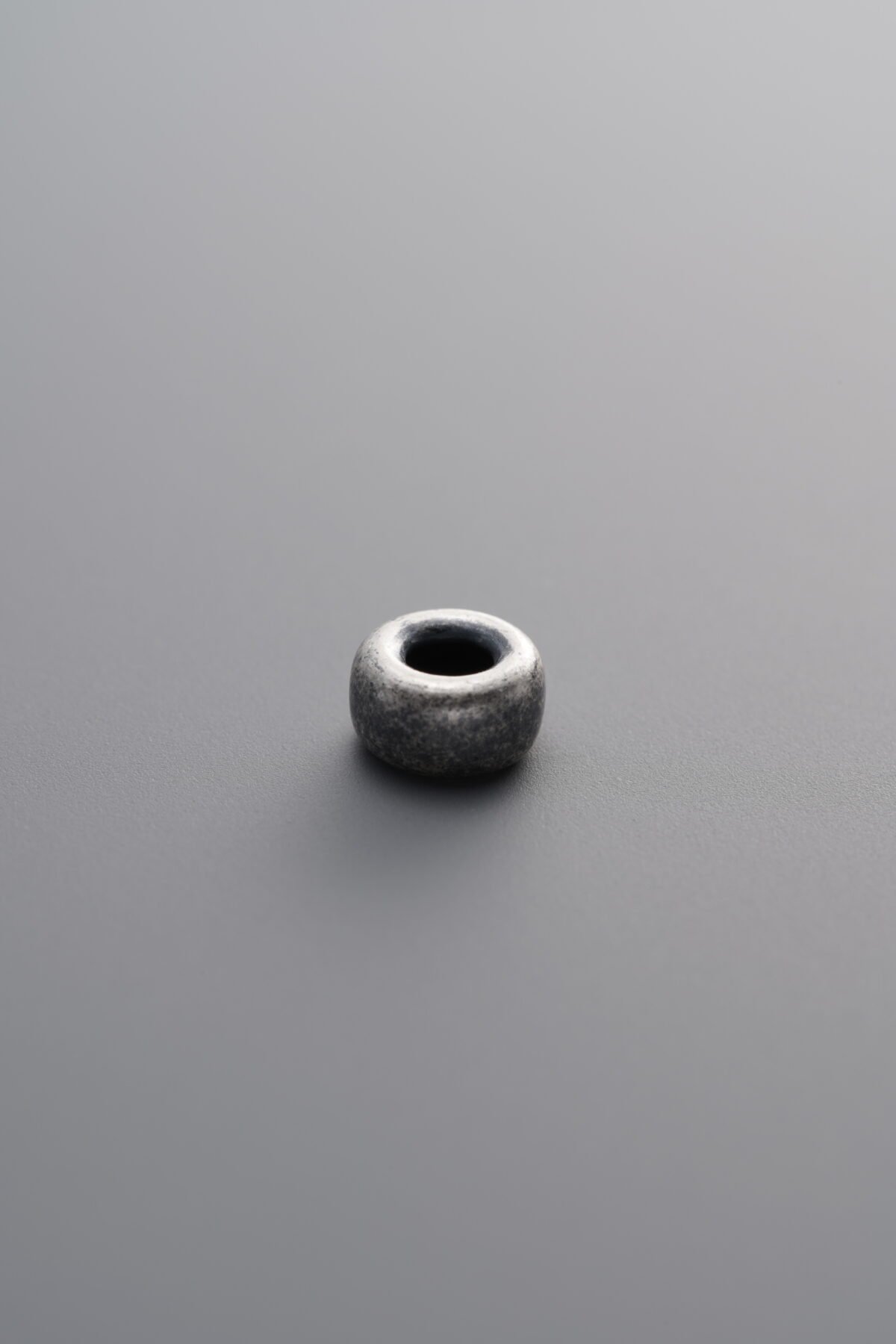 Round Silver Chip Bead