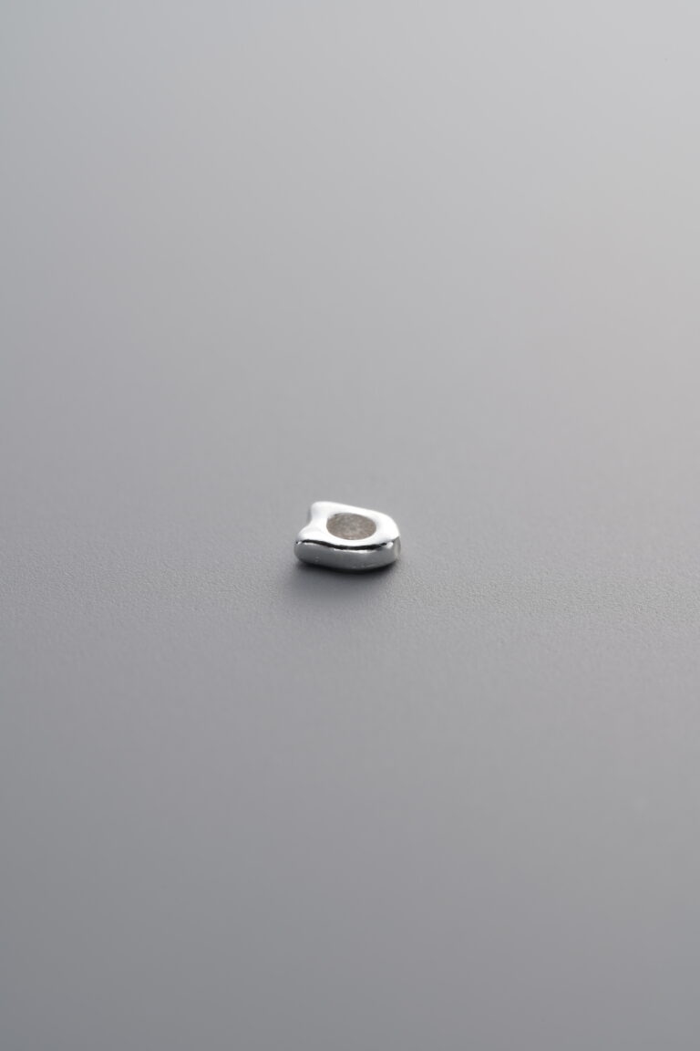Irregular Crushed Silver Bead