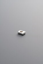 Irregular Crushed Silver Bead