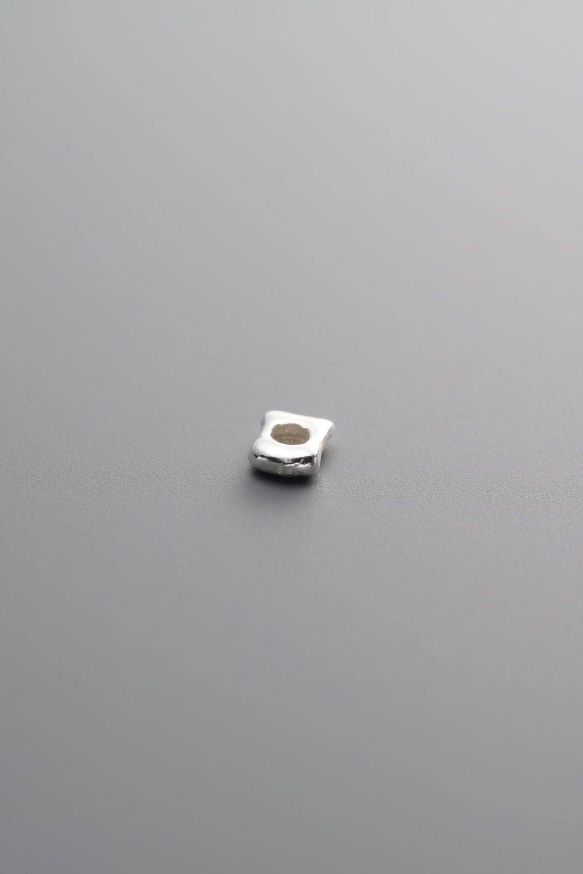 Irregular Crushed Silver Bead