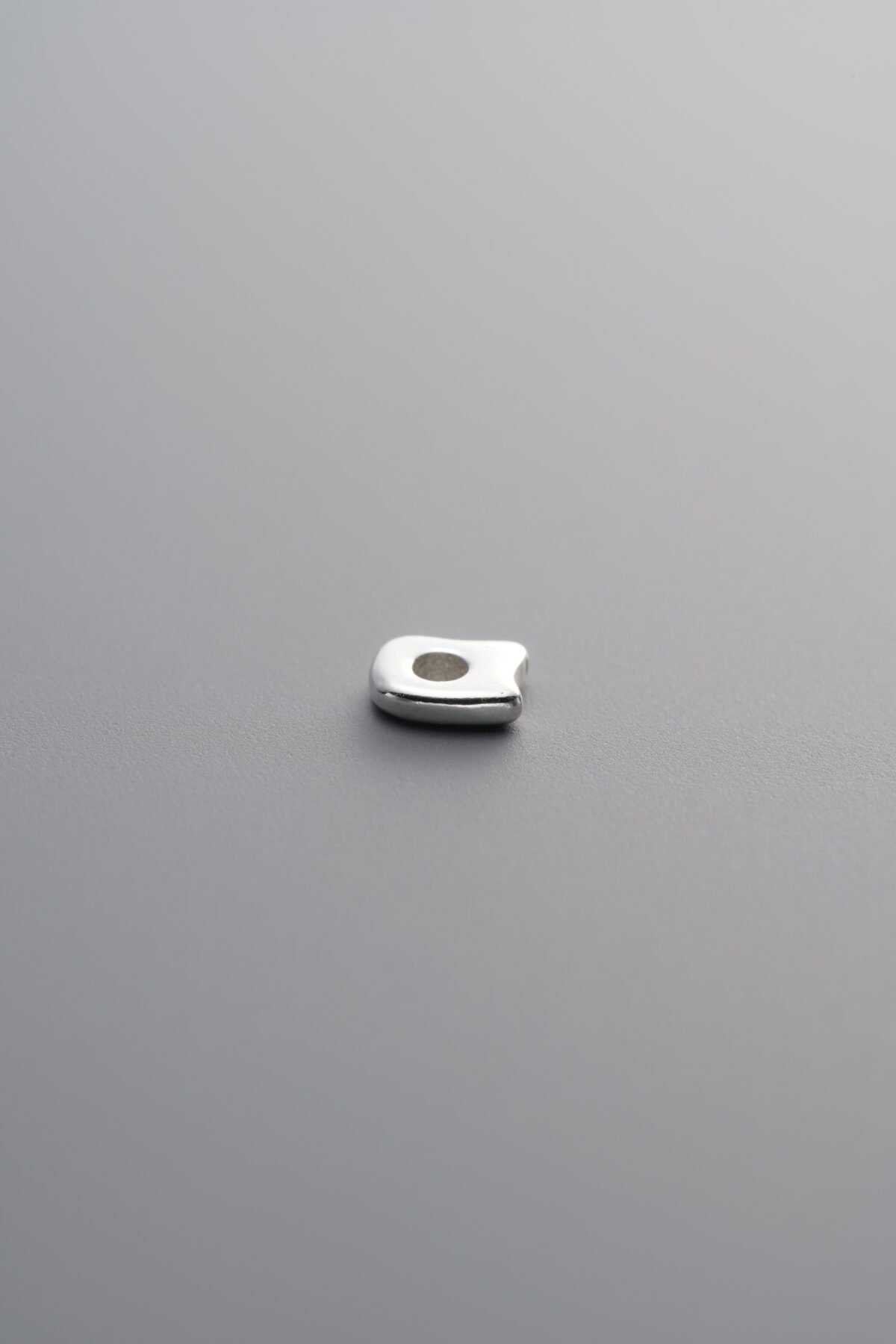 Irregular Crushed Silver Bead