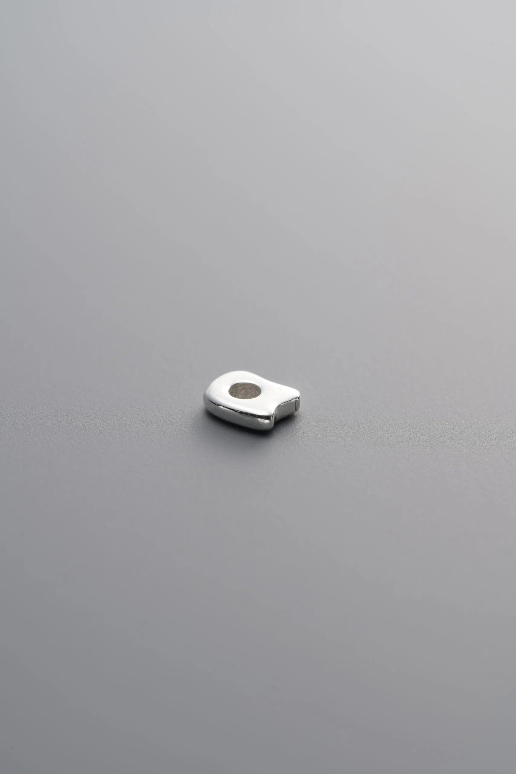 Irregular Crushed Silver Bead