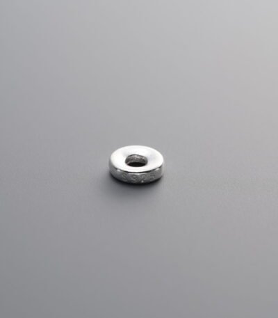 Round Crushed Silver Bead