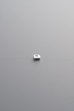 Square Crushed Silver Bead