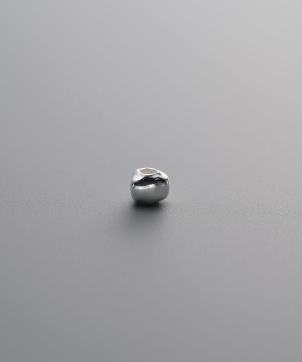 Triangular Crushed Silver Bead