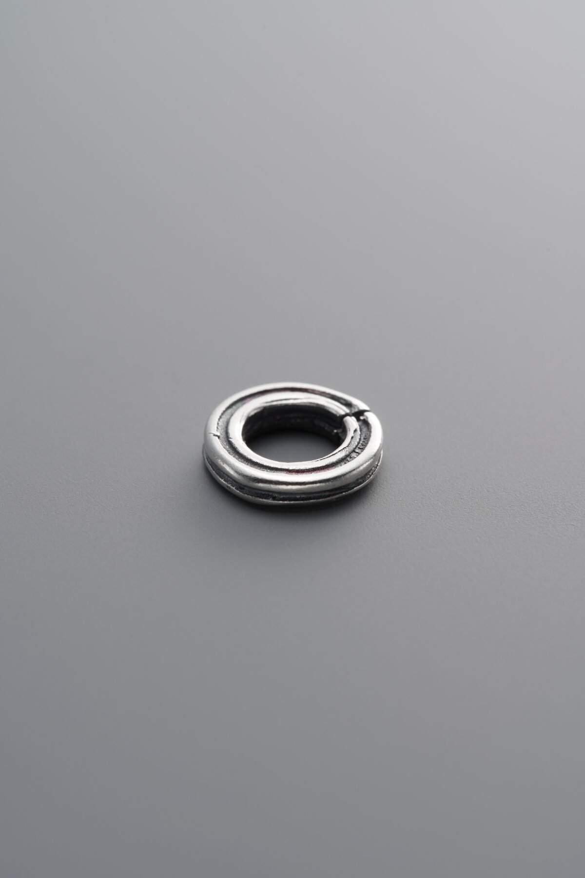925 Sterling Silver-Antiqued-Open Jump Ring-8mm - Image 3