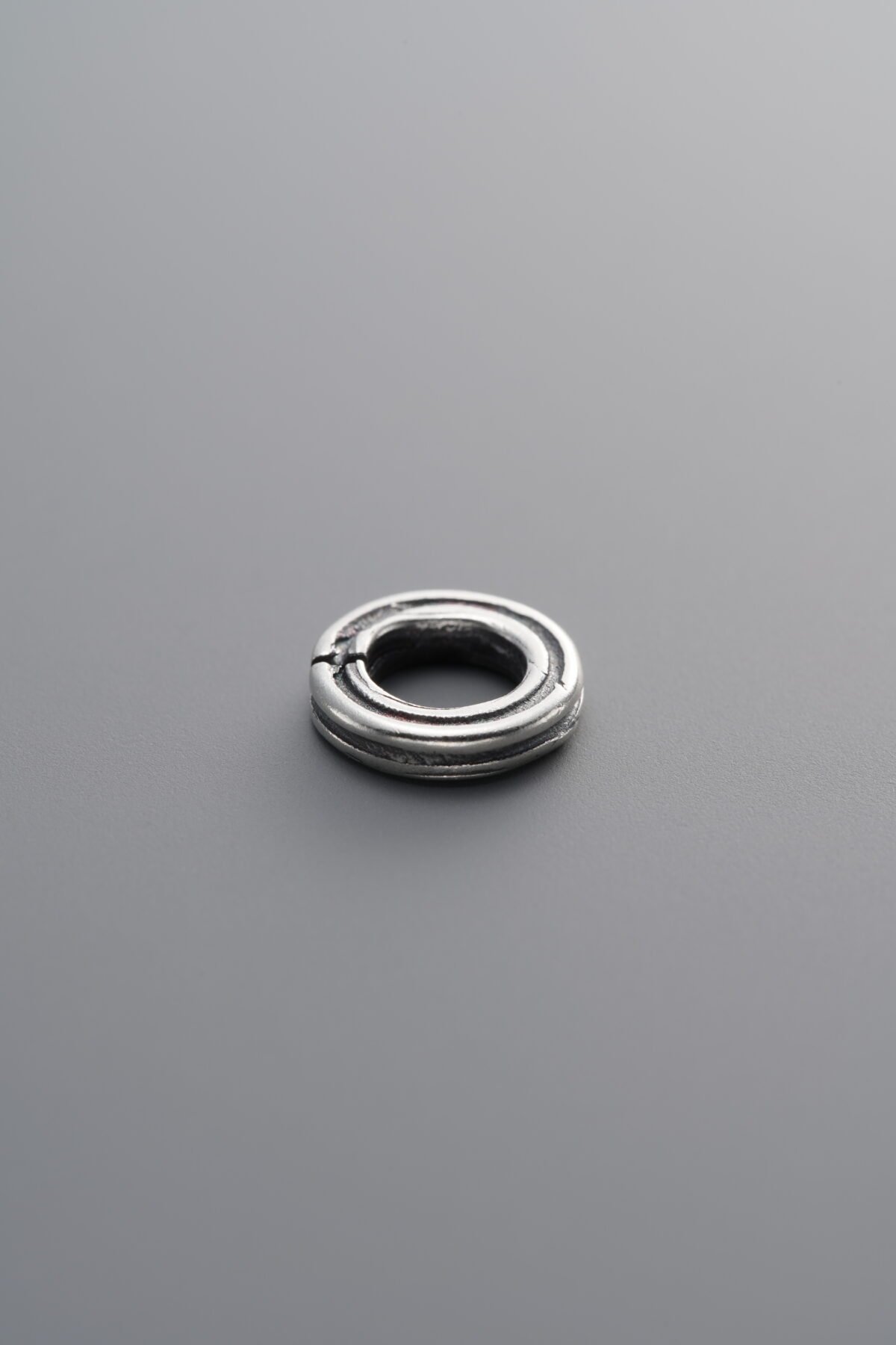 925 Sterling Silver-Antiqued-Open Jump Ring-8mm - Image 2