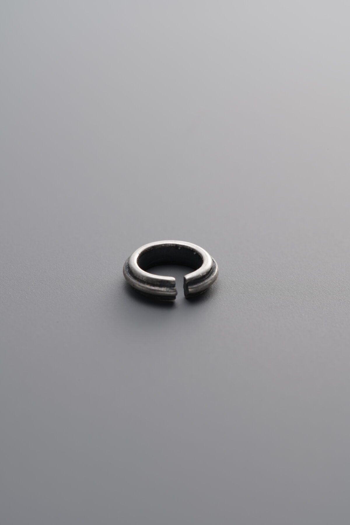 925 Sterling Silver-Antiqued-Open Jump Ring-6mm - Image 3