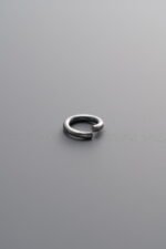 925 Sterling Silver-Antiqued-Open Jump Ring-6mm