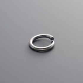 925 Sterling Silver-Antiqued-Open Jump Ring-8mm