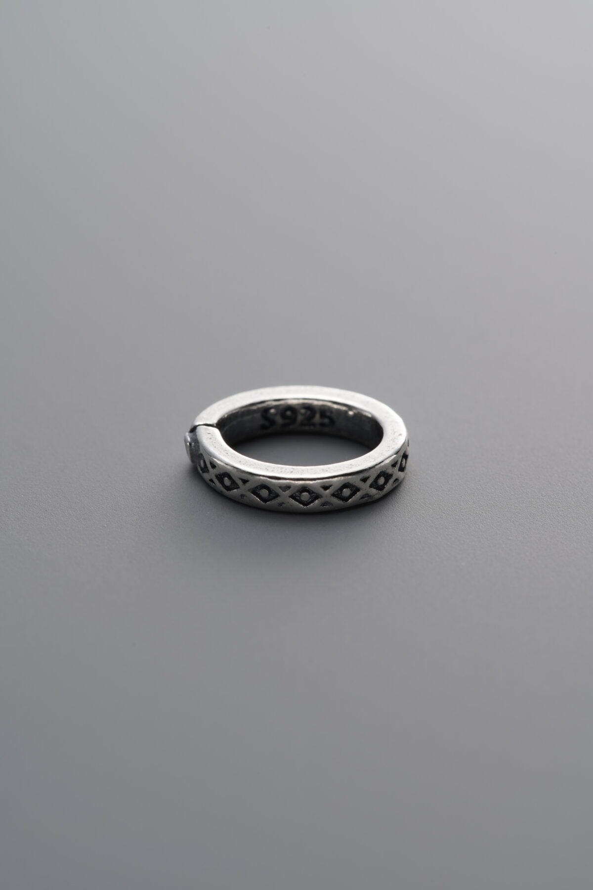 925 Sterling Silver-Antiqued-Open Jump Ring-9mm - Image 4
