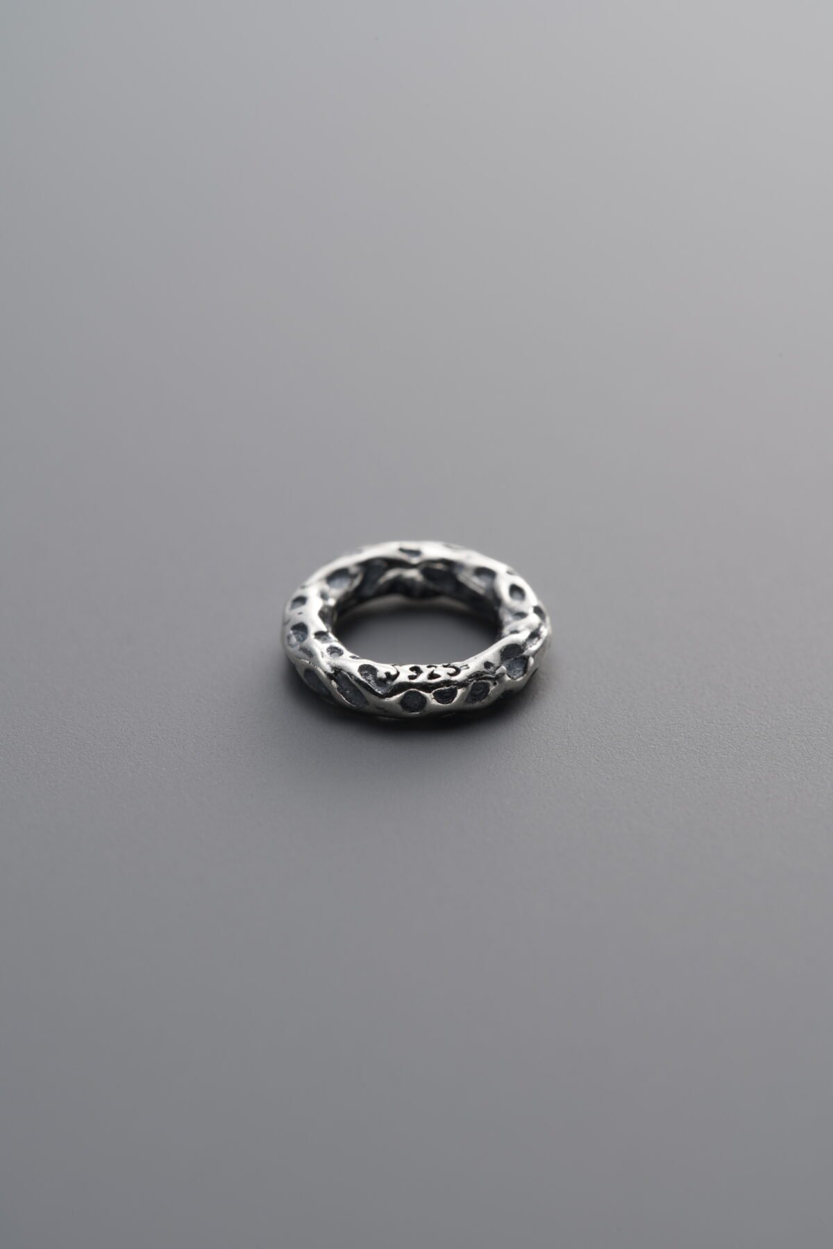 Hammered Pattern Ring Spacer Beads