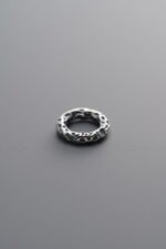 Hammered Pattern Ring Spacer Beads