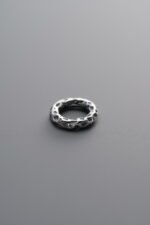 Hammered Pattern Ring Spacer Beads