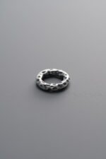 Hammered Pattern Ring Spacer Beads