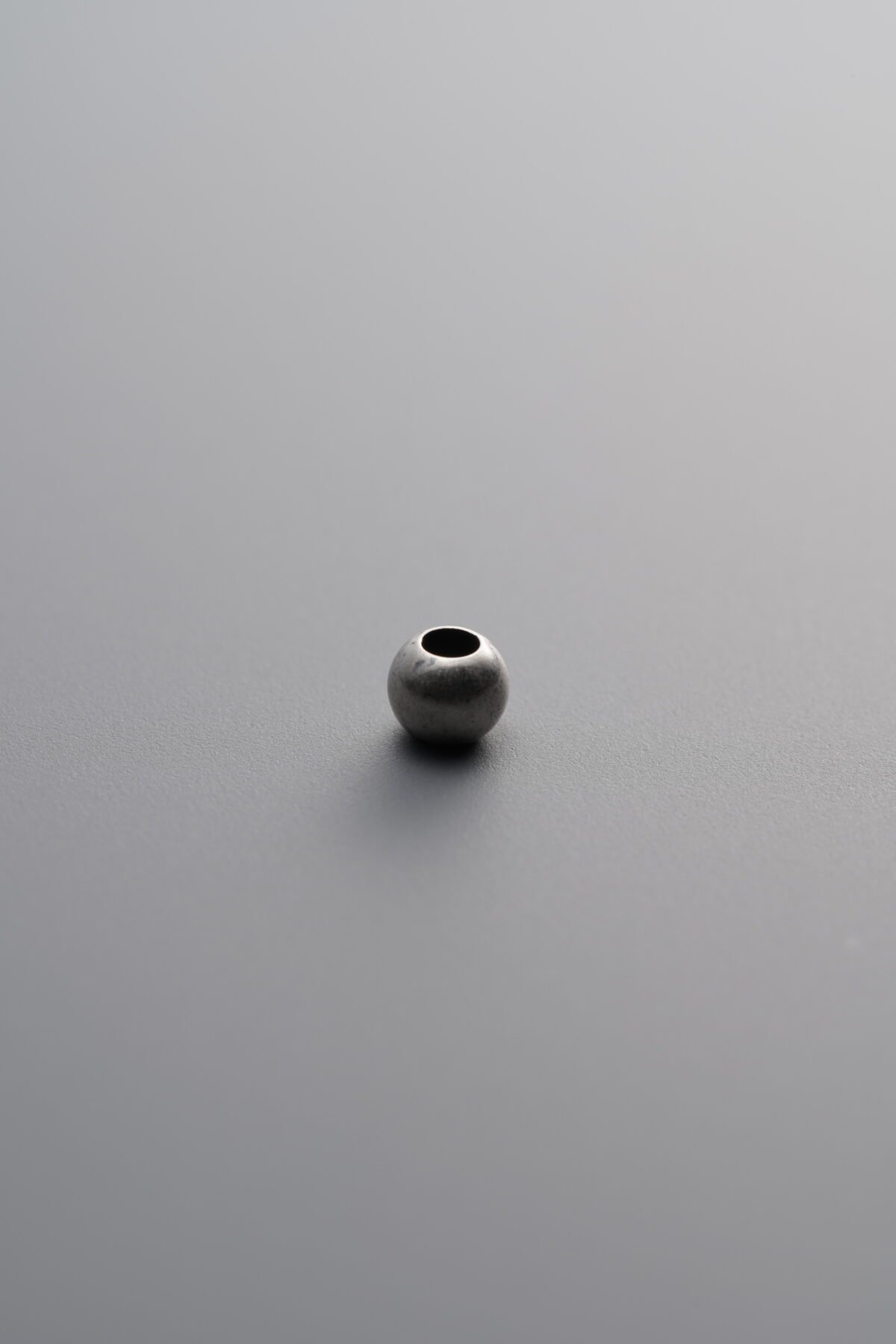 925 Sterling Silver-Antiqued-Round Bead Spacer Bead-3mm - Image 2
