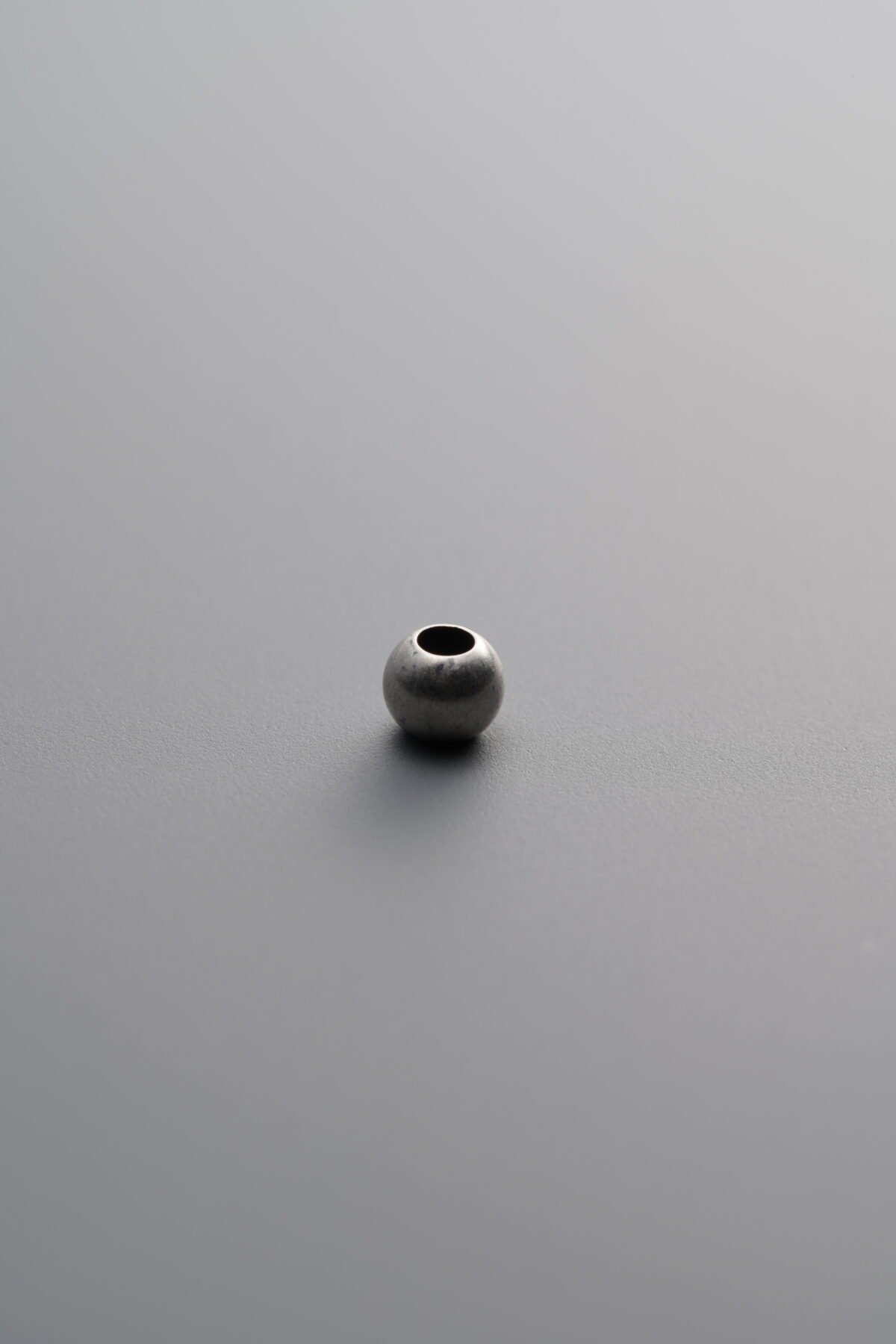 925 Sterling Silver-Antiqued-Round Bead Spacer Bead-3mm - Image 1