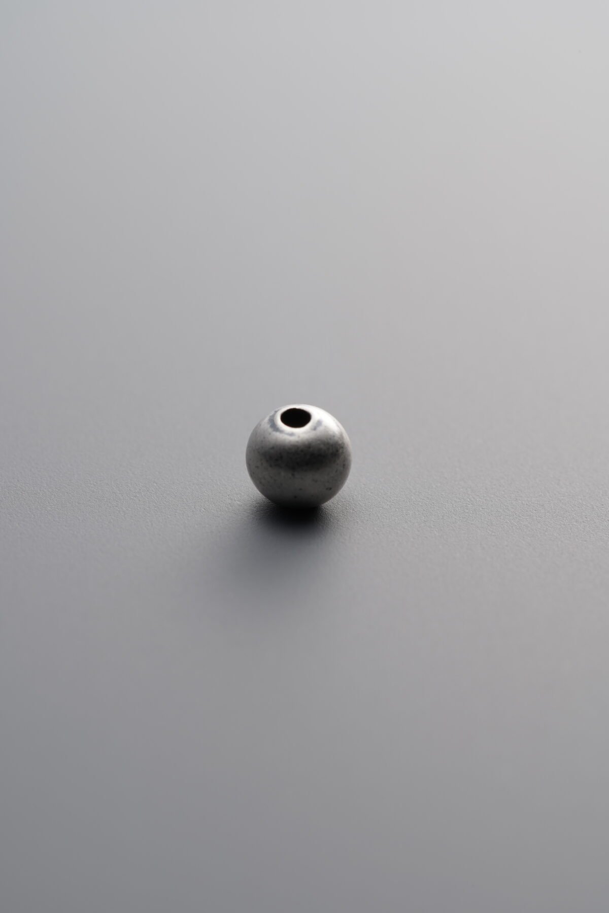 925 Sterling Silver-Antiqued-Round Bead Spacer Bead-4mm - Image 1