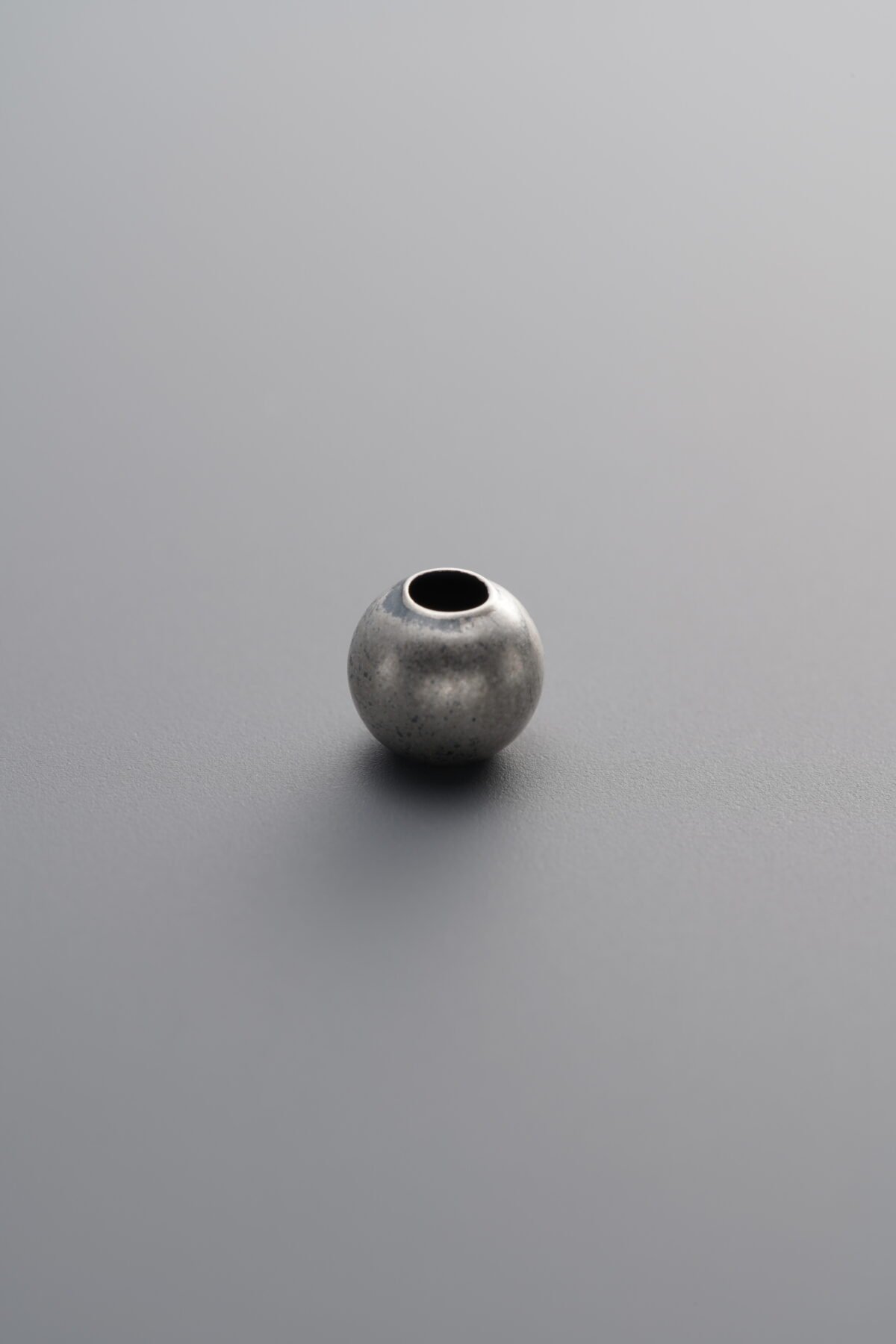 925 Sterling Silver-Antiqued-Round Bead Spacer Bead-5mm - Image 1