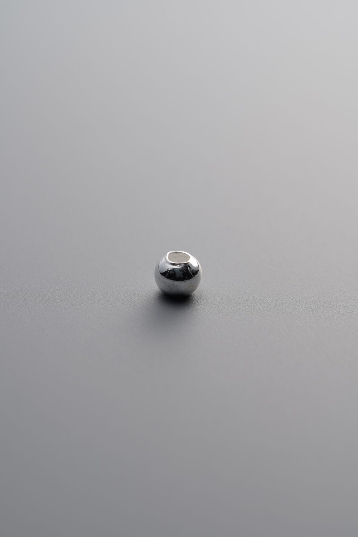 925 Sterling Silver-Bright-Round Bead Spacer Bead-3mm - Image 1