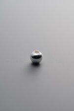 925 Sterling Silver-Bright-Round Bead Spacer Bead-4mm - Image 3