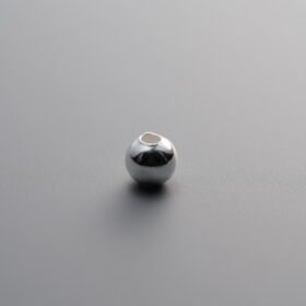 925 Sterling Silver-Bright-Round Bead Spacer Bead-4mm