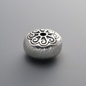 Brushed Drum-shaped Spacer Bead