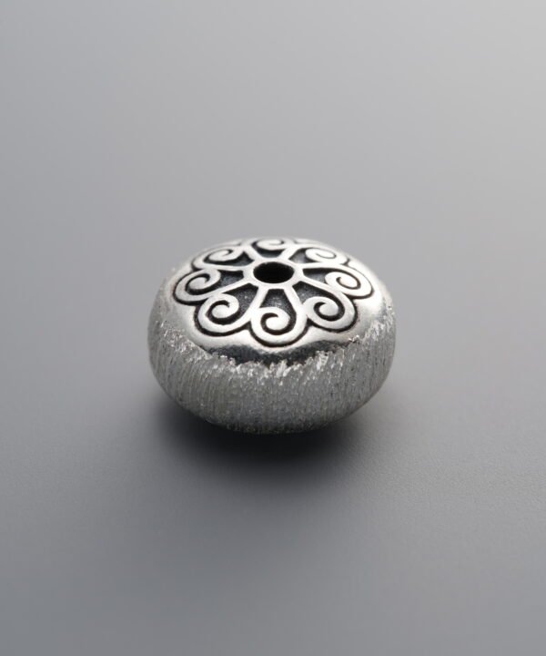 Brushed Drum-shaped Spacer Bead