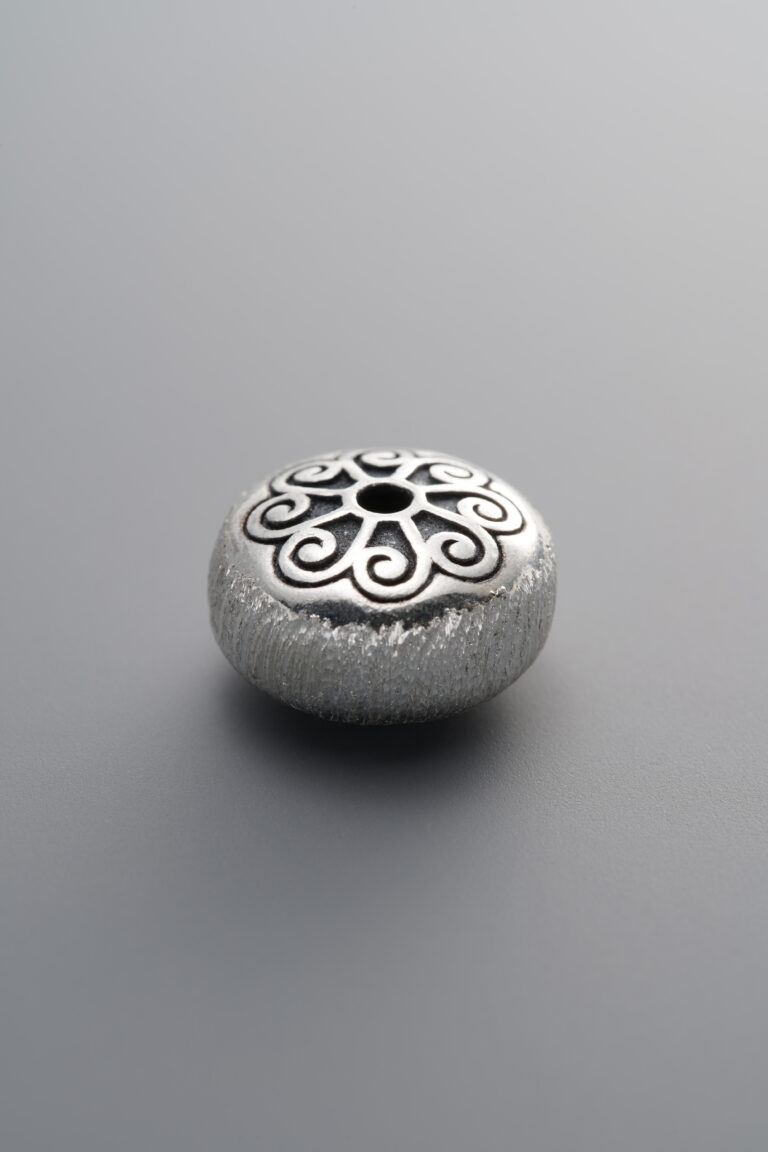 Brushed Drum-shaped Spacer Bead