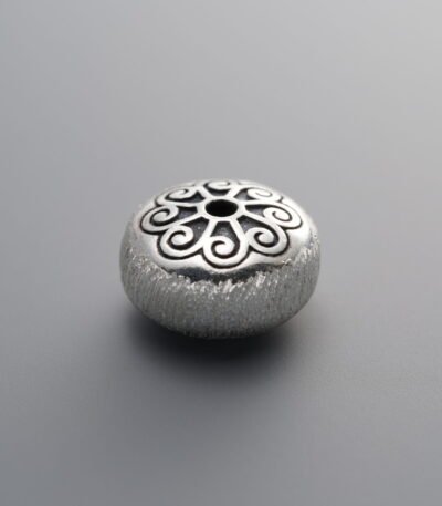 Brushed Drum-shaped Spacer Bead