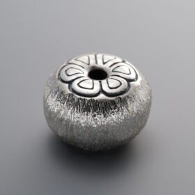 Brushed Drum-shaped Spacer Bead