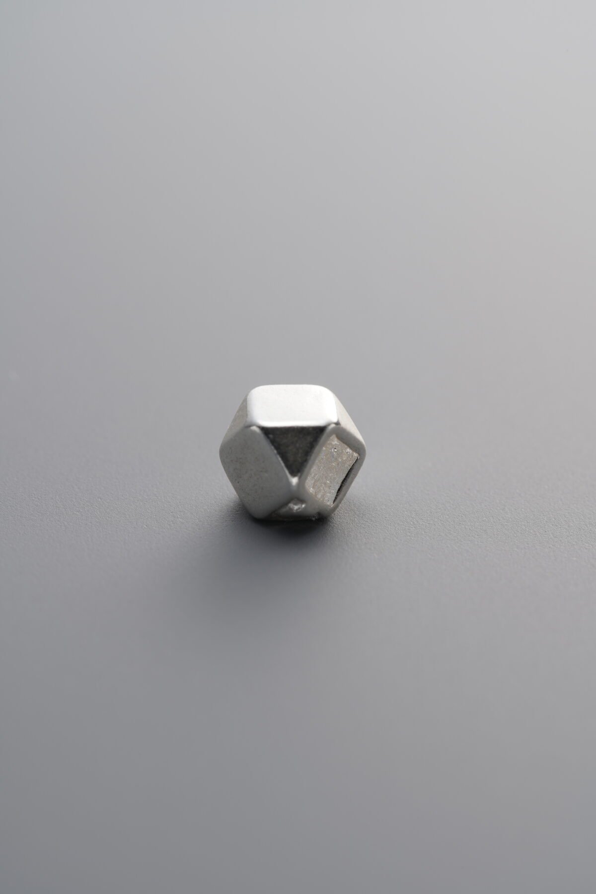 925 Sterling Silver-Bright-Octagonal Silver Chip Bead-4mm - Image 1