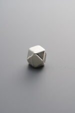 925 Silver-Plain-Octagonal Silver Chip Bead-5mm - Image 2