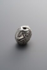925 Silver-Vintage-Flower-shaped Angular Flat Bead-11mm - Image 4