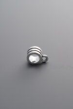 925 Sterling Silver-Antiqued-Triple 3-Way Connector-7mm - Image 3