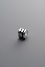 925 Sterling Silver-Antiqued-Triple 3-Way Connector-7mm - Image 4