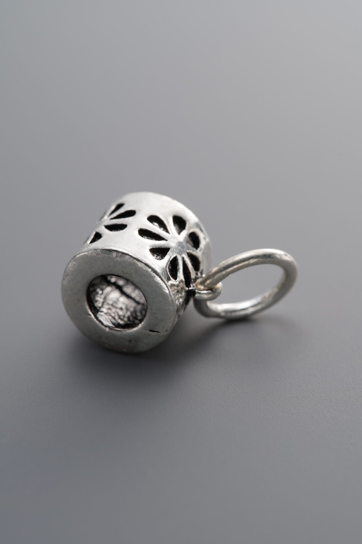 925 Sterling Silver-Antiqued-Patterned 3-Way Connector-10mm - Image 3