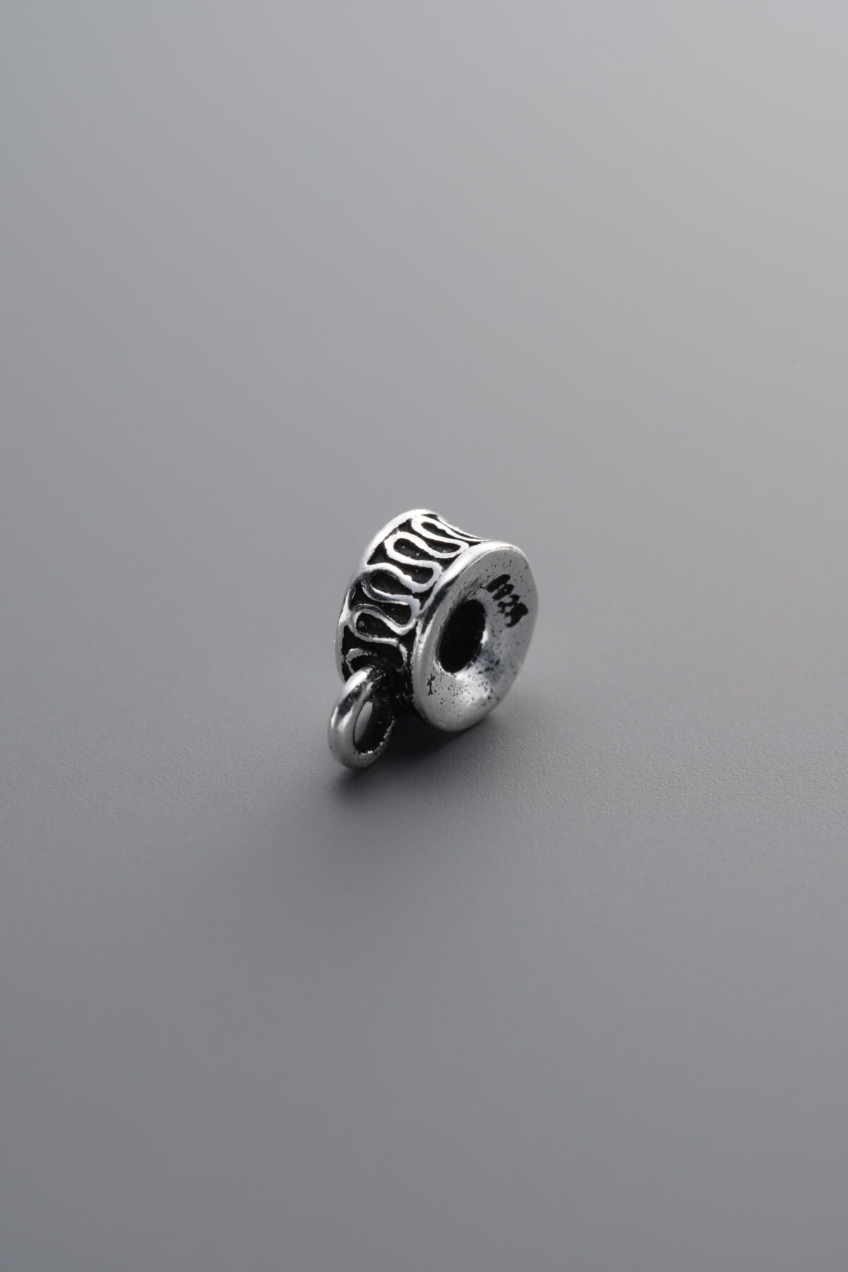 925 Sterling Silver-Antiqued-Three-Way Connector Bead-8mm - Image 2