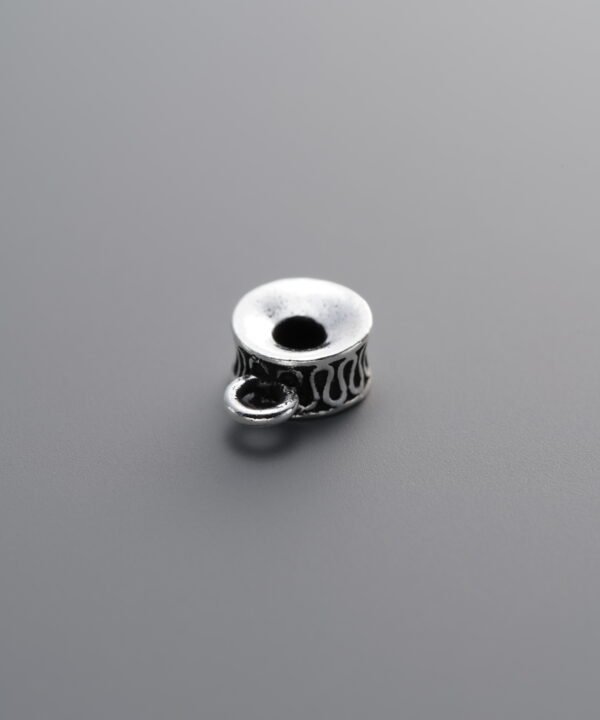 925 Sterling Silver-Antiqued-Three-Way Connector Bead-8mm