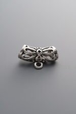925 Silver-Vintage-Hollowed-out Bent Tube T-junction Bead-14mm - Image 3