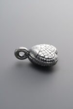 925 Sterling Silver-Antiqued-Heart Fish Pendant-16mm - Image 2