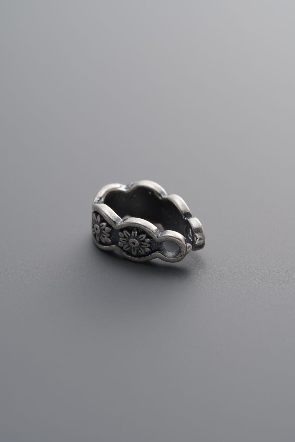 925 Sterling Silver-Antiqued-Ping'an Kou Clasp-10mm - Image 4
