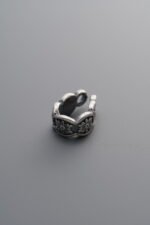 925 Sterling Silver-Antiqued-Ping'an Kou Clasp-10mm - Image 2