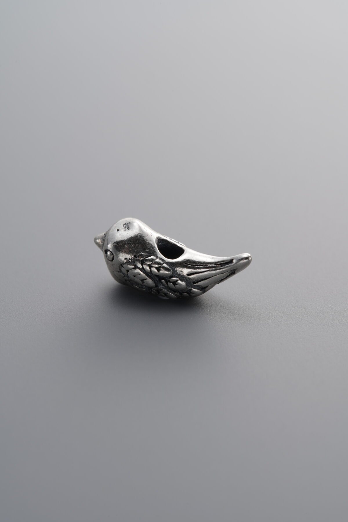 925 Sterling Silver-Antiqued-Bird Spacer Bead-13mm - Image 3