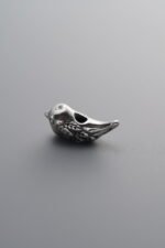 925 Sterling Silver-Antiqued-Bird Spacer Bead-13mm - Image 3