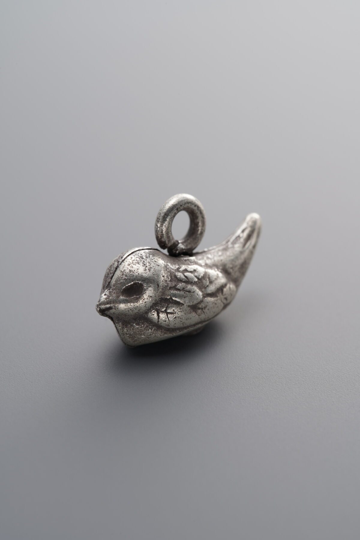 925 Sterling Silver-Antiqued-Petite Bird Pendant-15mm - Image 3