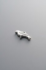 925 Silver-Vintage-Bird Double Ear Charm-12mm