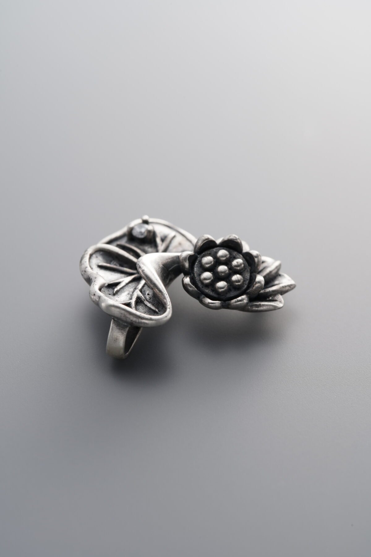 Lotus Leaf & Seed Pod Pendant