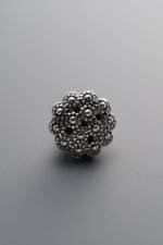 925 Sterling Silver-Antiqued-Lotus Pod Pendant-11mm - Image 4