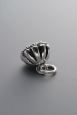 925 Sterling Silver-Antiqued-Lotus Pod Pendant-11mm - Image 3